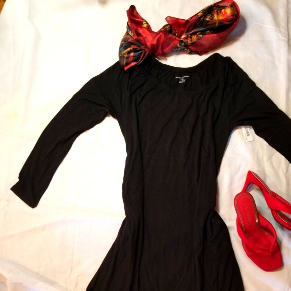 LBG multi way black day work evening dress